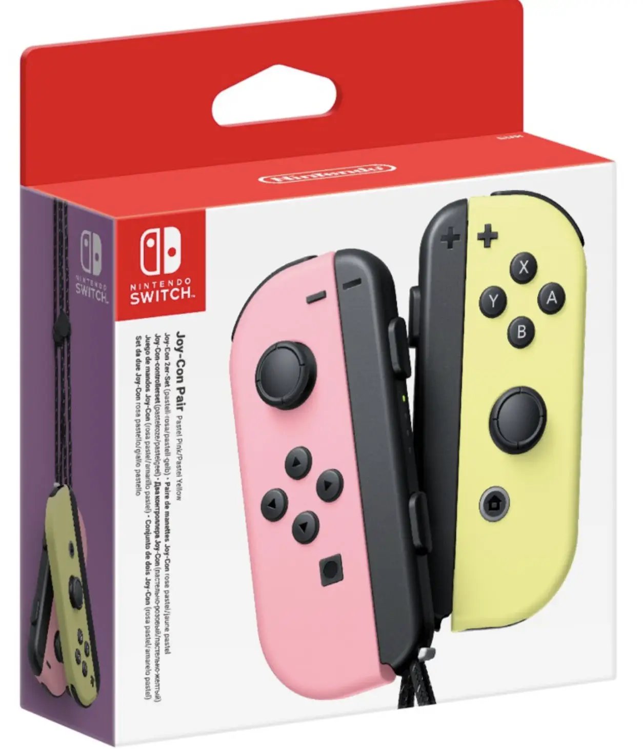 Nintendo Switch Joy Con Pair - Pastel Pink and Pastel Yellow by Accessories