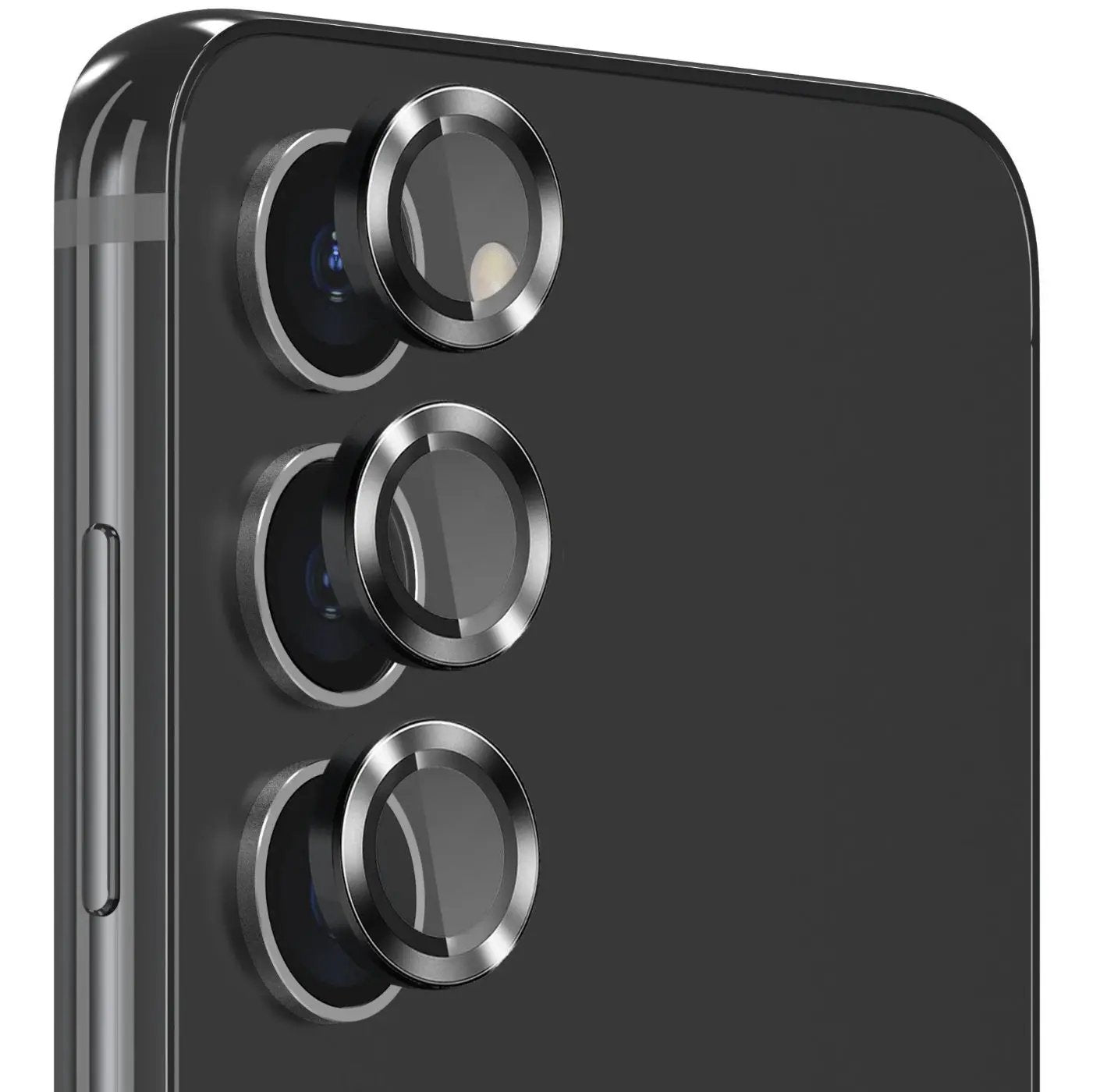 EFM Camera Lens Armour to Suit Samsung Galaxy S23 & S23 Plus - Carbon by CAMERA LENS