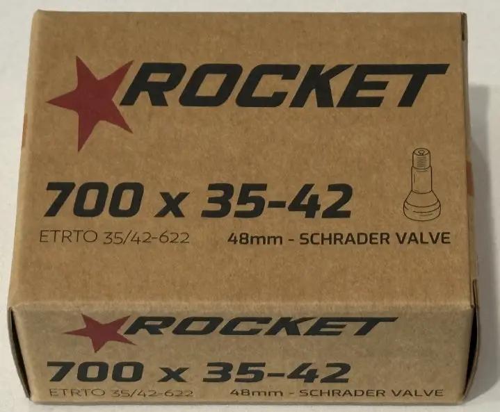 Rocket 700x35-42 48mm Schrader Valve Tube by BIKE TUBES