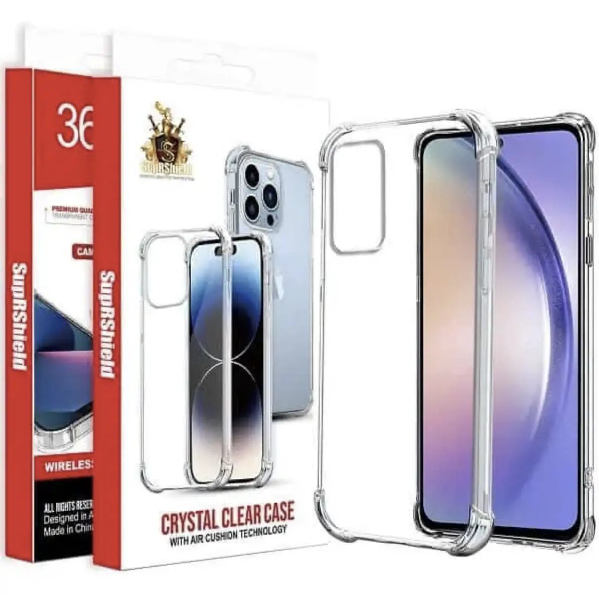 SupRshield Crystal Clear Bumper Case - Samsung Galaxy A54 by BUMPER PHONE CASE