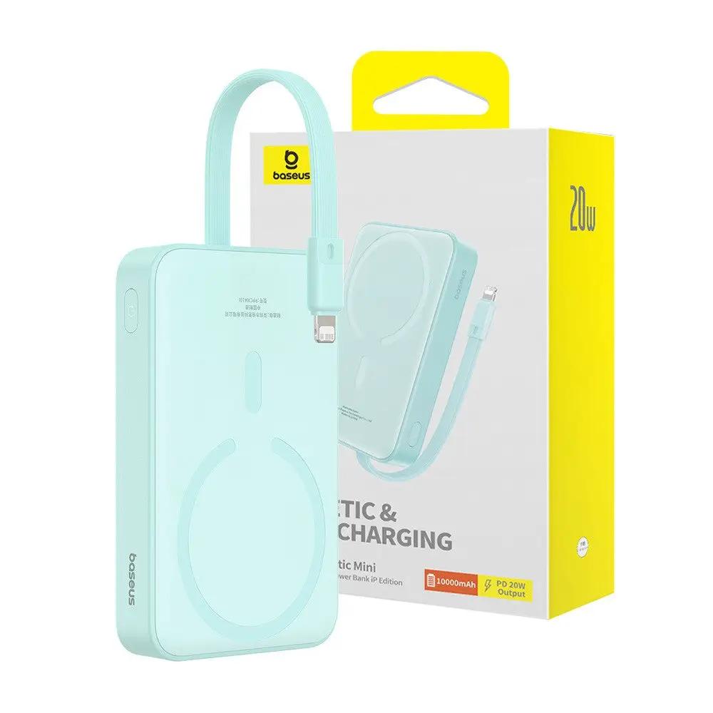 Baseus Magnetic Mini Wireless Fast Charge Power Bank iP Edition 10,000mAh 20W by POWER BANKS