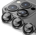 Kinglas Tempered Glass Ring Camera Lens Protector iPhone 15 / iPhone 15 Plus - Graphite by CAMERA LENS