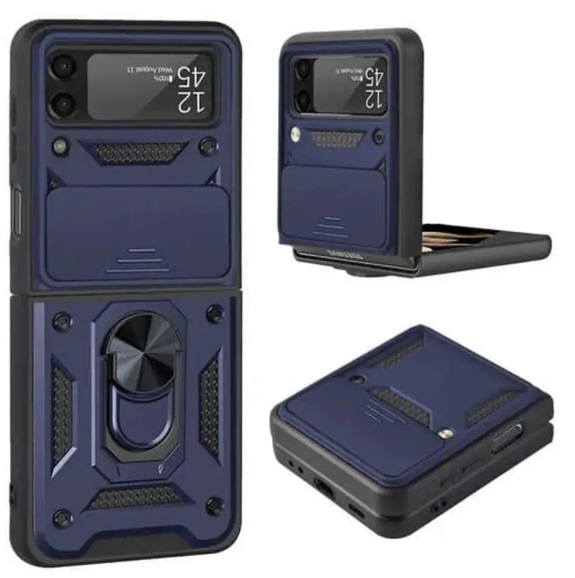 SupRshield Magnetic Ring Bumper Case - Samsung Galaxy Z Flip 3 / Z Flip 4 by BUMPER PHONE CASE