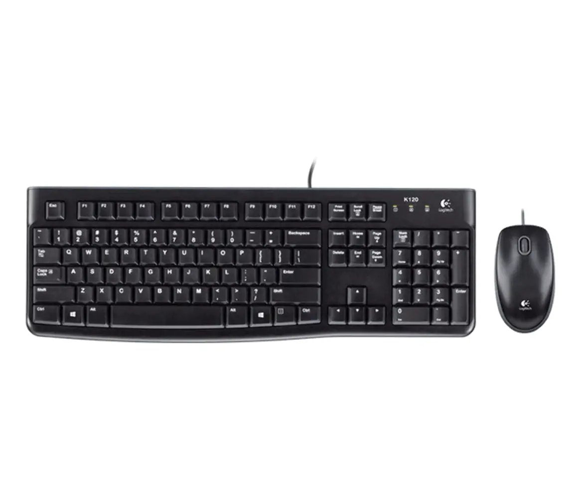Logitech Desktop MK120 Wired keyboard and mouse by COMPUTER ACCESSORIES