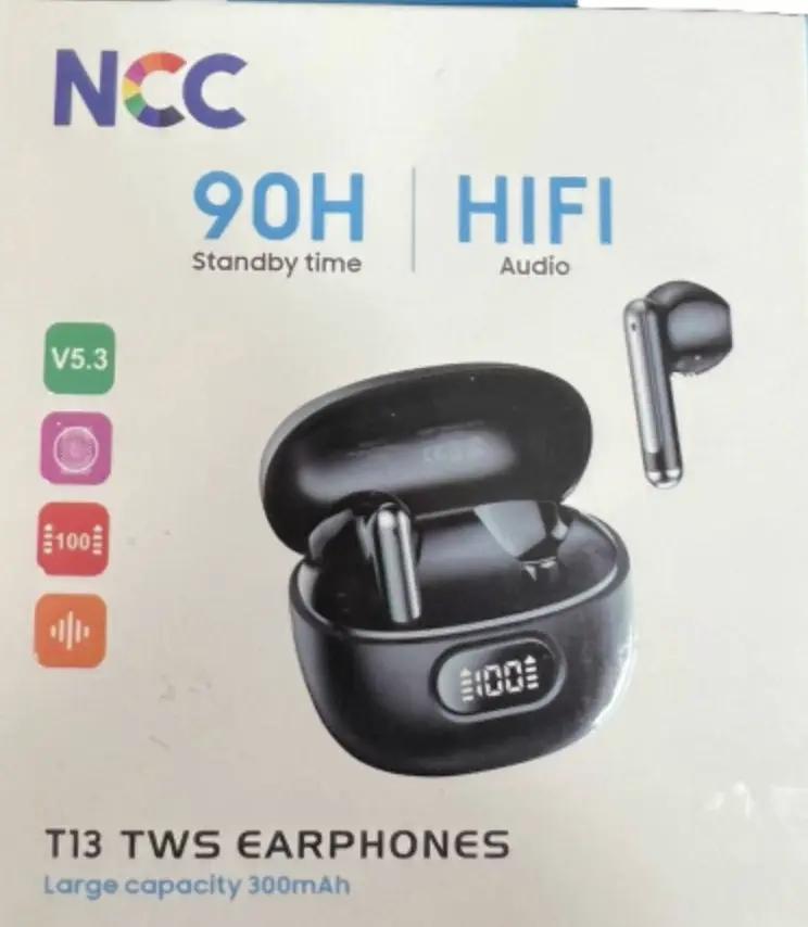 NCC Bluetooth Headset TWS T13 - Black by HEADPHONES