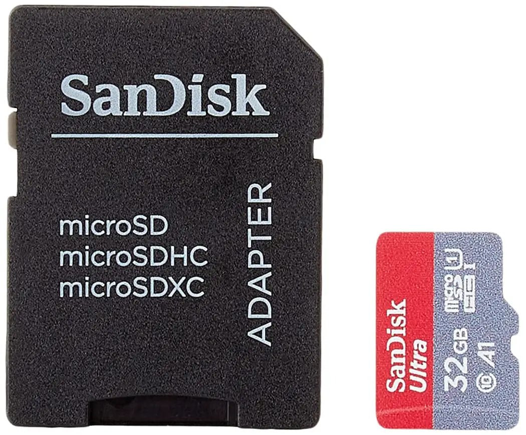 SanDisk Ultra microSDHC 32GB 120MB/s with SD Adaptor by STORAGE