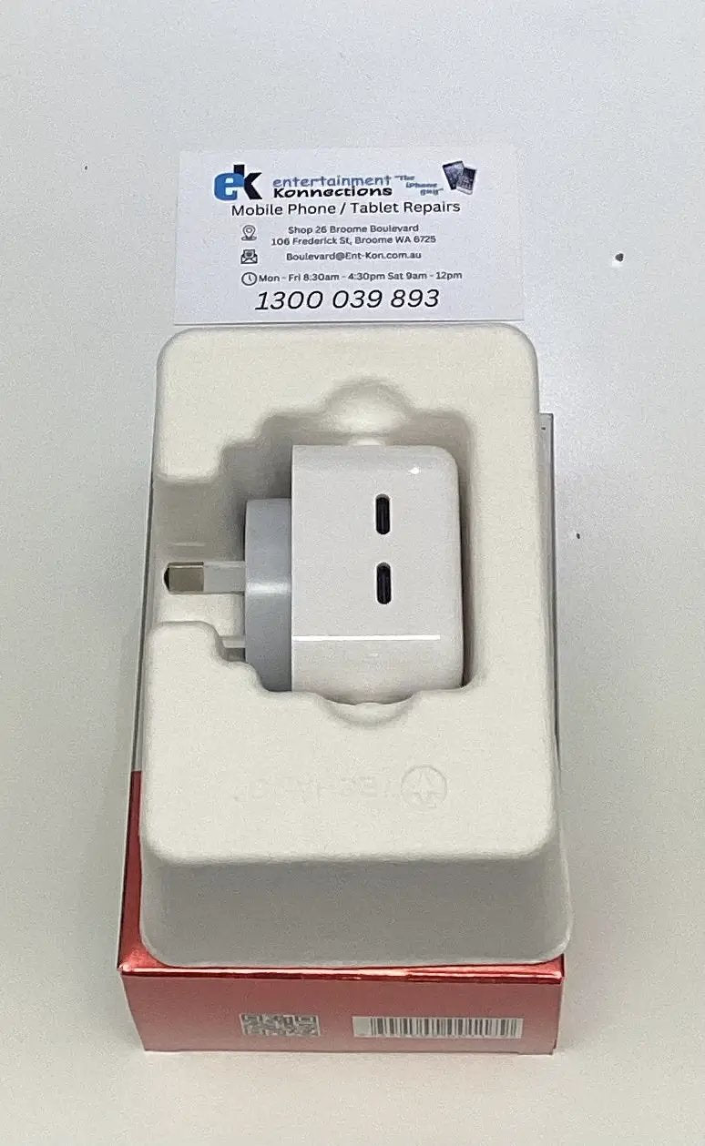 Techano GaN 65W AC Charger Dual USB-C Ports by PHONE CHARGERS
