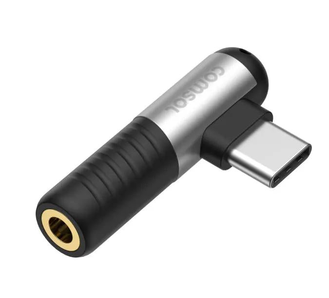 Comsol USB-C to 3.5mm Audio Adapter Right Angle by PHONE CABLES