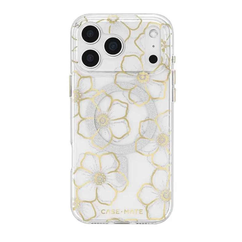 Case-Mate Floral Gems Case with Magnet - Samsung Galaxy S26 Plus - Gold by BUMPER PHONE CASE