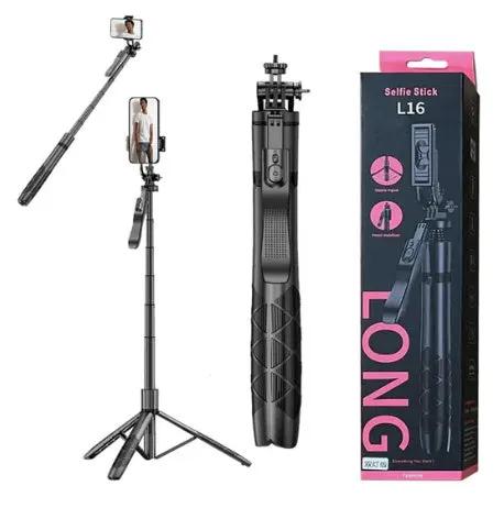 L16 1530mm Wireless Selfie Stick Tripod Stand Balance Stabilizer Live Foldable Monopod for GoPro AXNEN DJI Osmo Action by PHONE ACCESSORIES