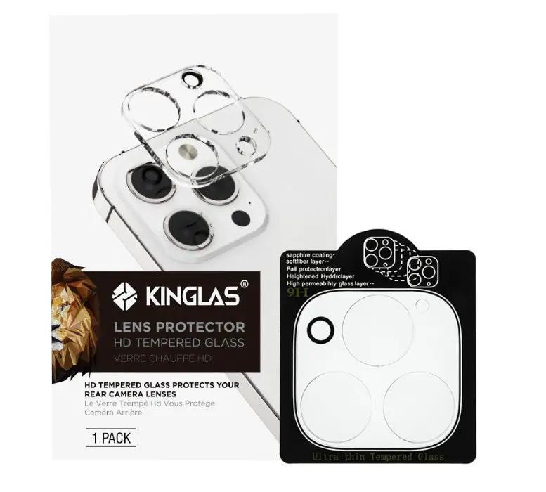 Kinglas 3D Transparent Camera Lens Protector for iPhone 16/14 Pro/Pro Max by CAMERA LENS