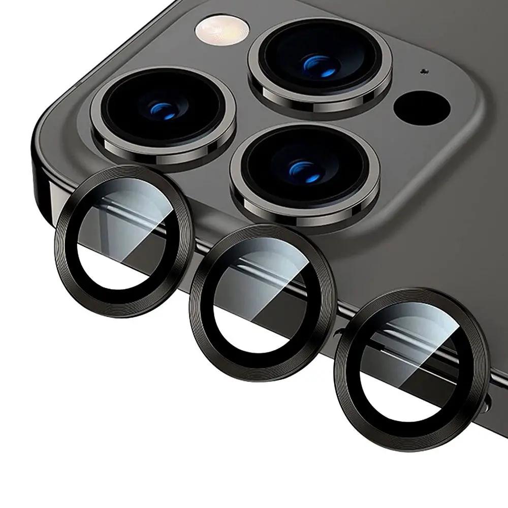 Kinglas Camera Lens Protector for iPhone 11 Pro / 11 Pro Max / 12 Pro (Set of 3)-Black by CAMERA LENS