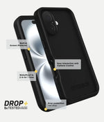 Otterbox FRE Series Magsafe Waterproof Case - Iphone 16 by WATERPROOF PHONE CASE