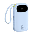 Baseus EnerFill FC31 Digital Display Power Bank with 2 Built-in Cables 10,000mAh 45W by POWER BANKS