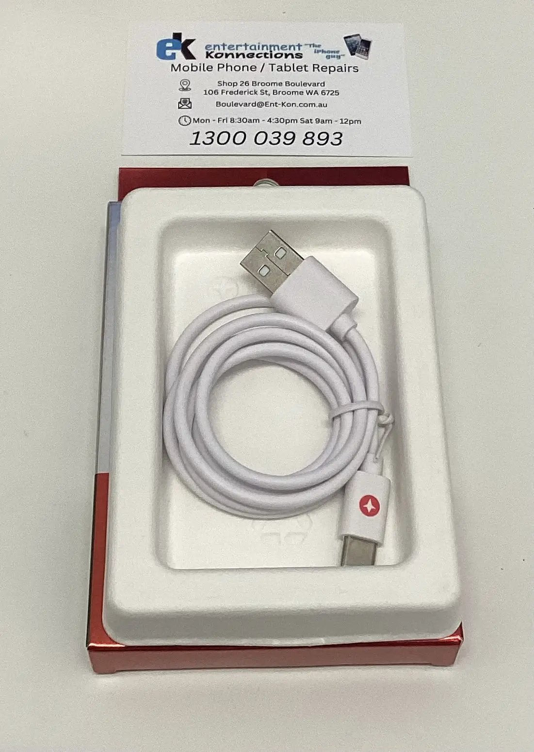 Techano USB-A to USB-C 1M Charge/Sync Cable by PHONE CABLES