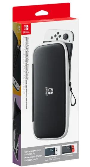 Nintendo Switch OLED Carrying Case and Screen Protector - Black by Accessories