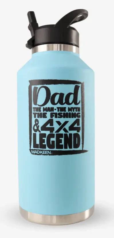 Madkeen Humdinger Dad The Myth 64oz - Blue by DRINKWARE