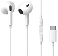 Baseus Encok CZ17 Semi-In-Ear Wired USB-C Earphones - White by HEADPHONES
