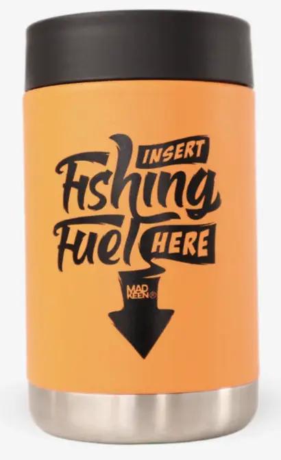 Madkeen Cracka Tinnie Insert Fishing Fuel 14oz - Orange by DRINKWARE
