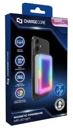 Laser ChargeCore 5,000mAh Selfie Powerbank - White by POWER BANKS