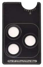 Kinglas Tempered Glass Ring Camera Lens Protector iPhone 17 Pro / iPhone 17 Pro Max - Black by CAMERA LENS