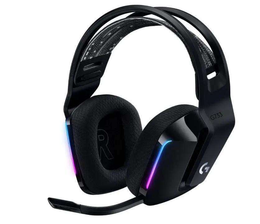 Logitech G733 Lightspeed Wireless RGB Gaming Headset Black USB Headphones by HEADPHONES