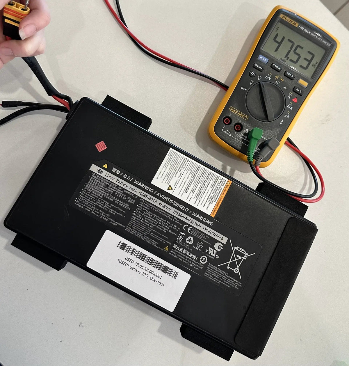 *USED* Battery ZT3; Overseas by USED SEGWAY NINEBOT PARTS