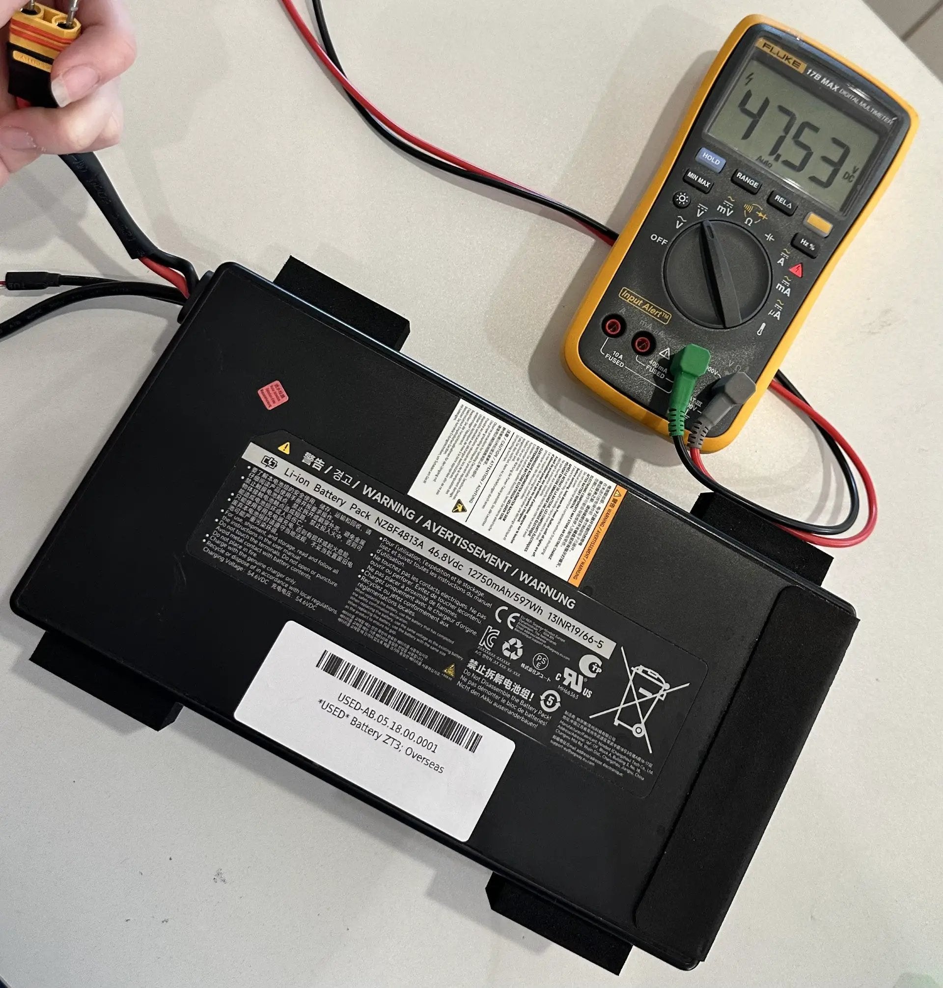 *USED* Battery ZT3; Overseas by USED SEGWAY NINEBOT PARTS