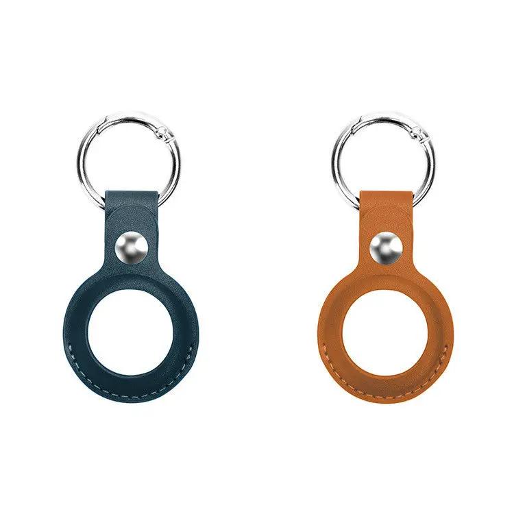 Laser 2-Pack Vegan Leather AirTag Key Ring - Secure Design by ELECTRONICS