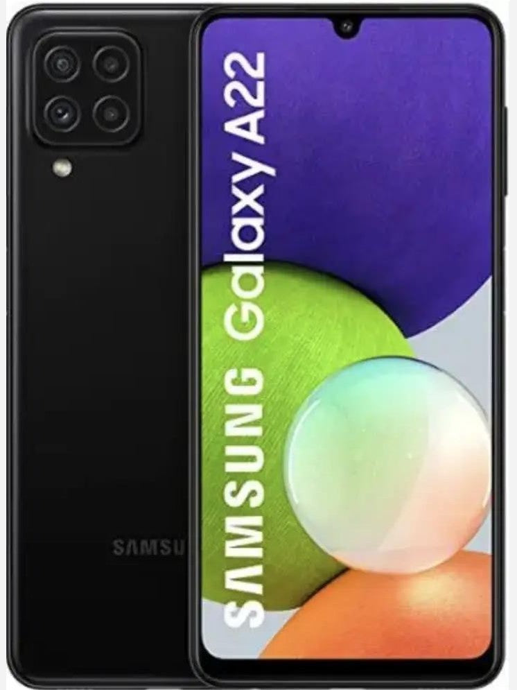 Refurbished Samsung A22 128GB BLACK by REFURBISHED PHONES