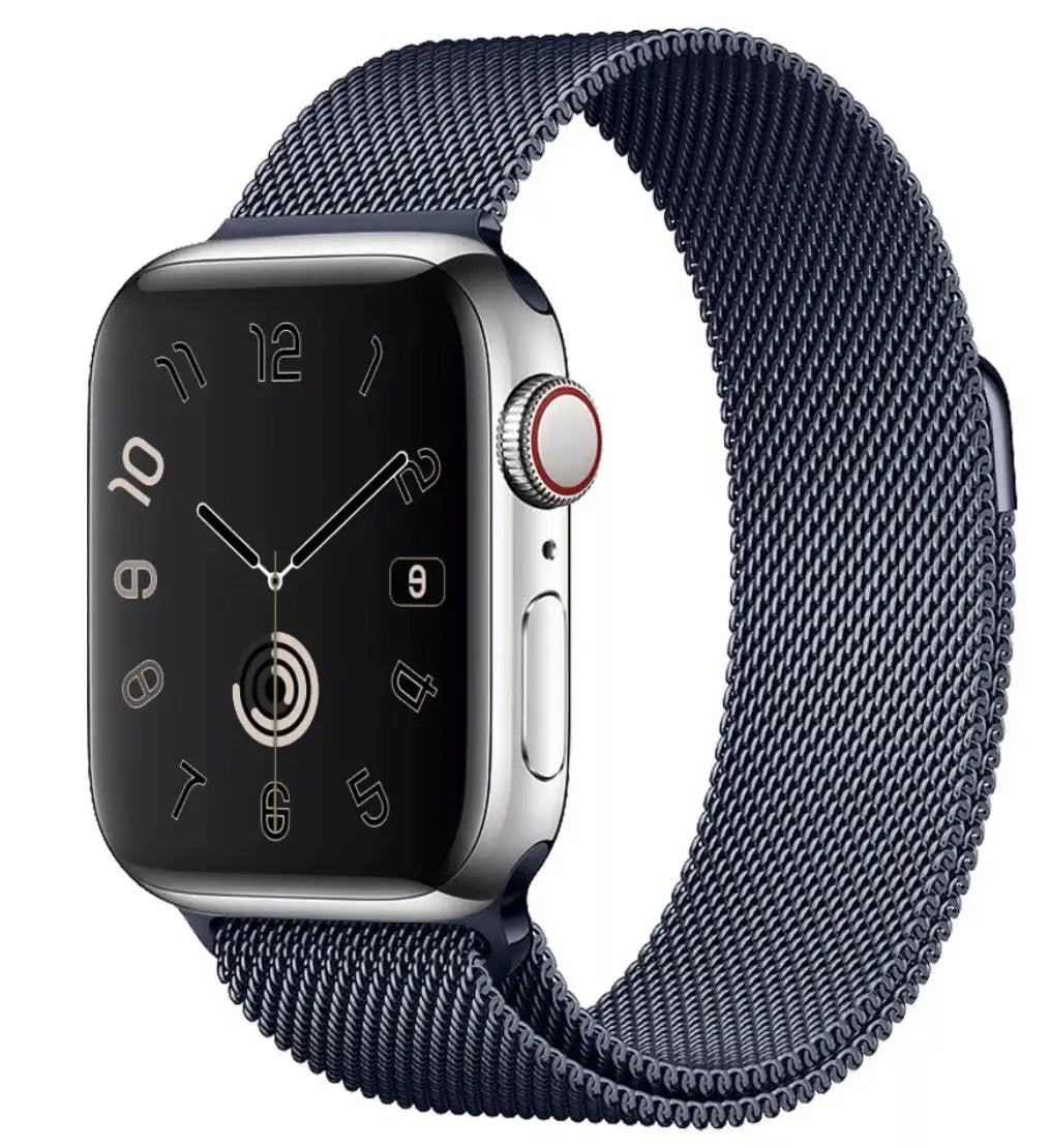 Apple Watch Milanese Stainless Steel Loop Watch Band 42mm/44mm/45mm/46mm/49mm (Series 1 - 10) - Grey by WATCH ACCESSORIES