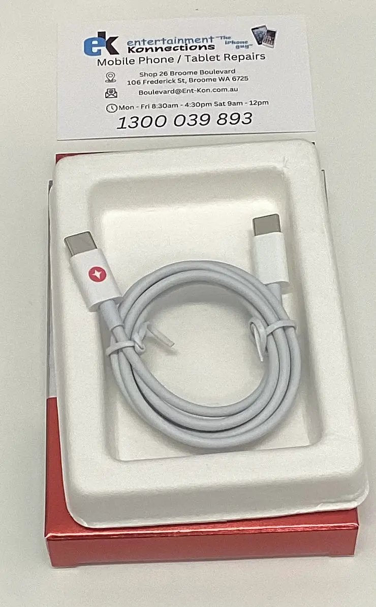 Techano USB-C to USB-C Charge/Sync Cable 1M by PHONE CABLES