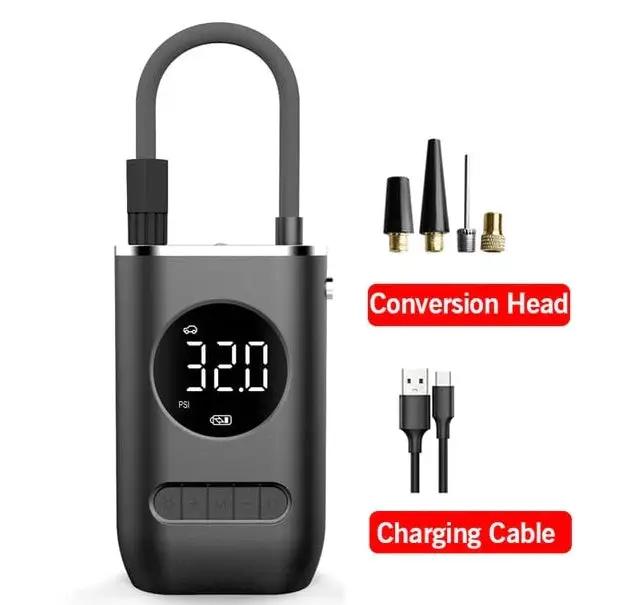 Portable Electric Car Air Pump/Compressor 2000 mAh 150PSI by E-SCOOTER ACCESSORIES