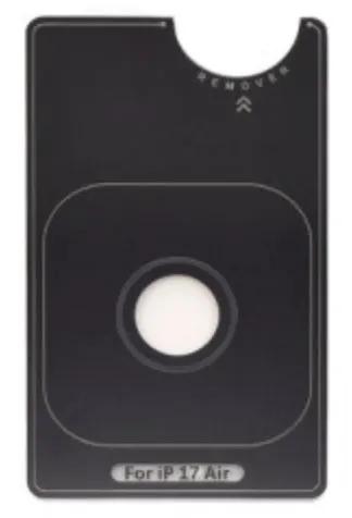 Kinglas Tempered Glass Ring Camera Lens Protector iPhone 17 Air - Black by CAMERA LENS