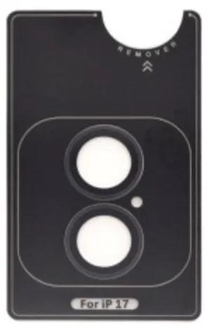 Kinglas Tempered Glass Ring Camera Lens Protector iPhone 17 - Black by CAMERA LENS