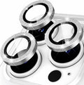 Metal Ring Camera Lens Protector - iPhone 16 Pro & 16 Pro Max - Silver Glitter by CAMERA LENS