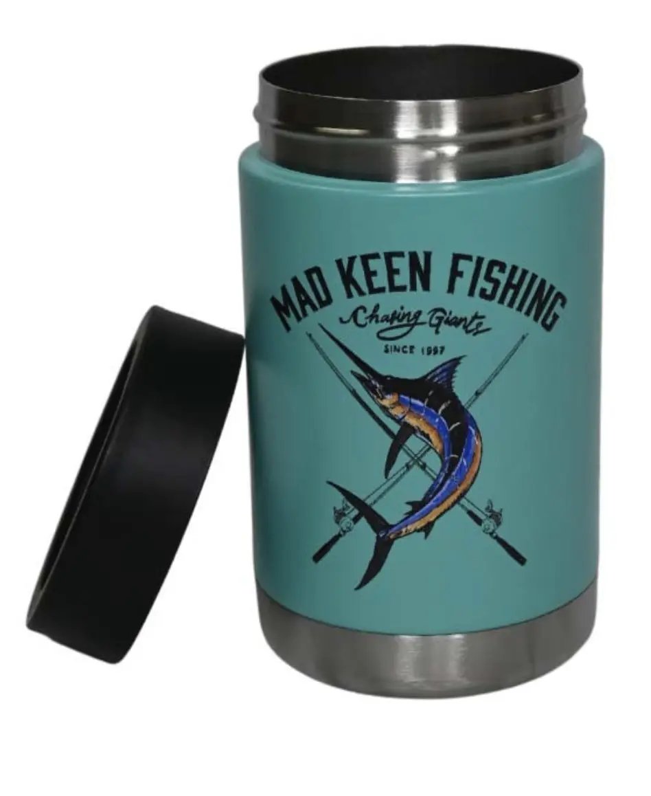 Madkeen Cracka Tinnie Chasing Giants 14oz - Blue by DRINKWARE