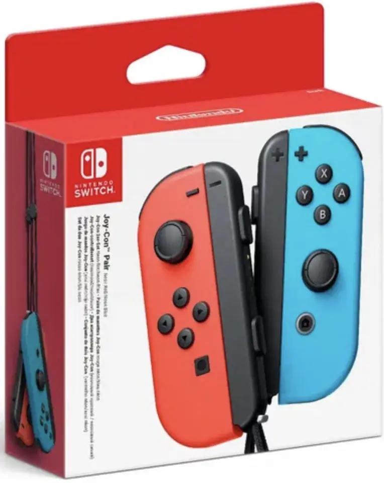 Nintendo Switch Joy Con Pair - Neon Red and Blue by Accessories