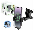 Borofone BH222 15W One-Button Open Wireless Fast Charging Centre Console In Car Suction Holder by WIRELESS CHARGING