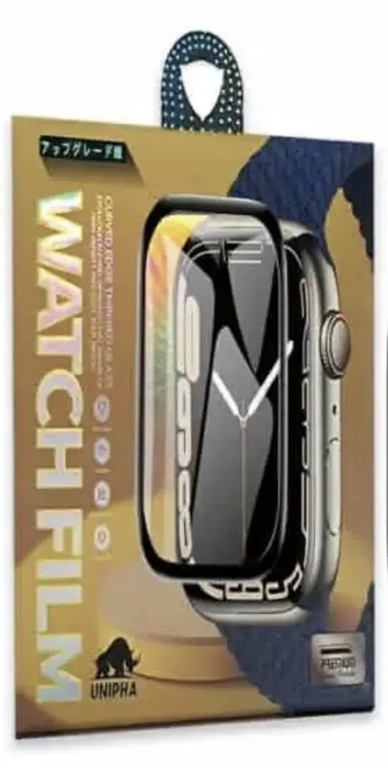 Tempered Glass Apple Watch 46MM - Black Border by WATTCH SCREEN PROTECTTOR