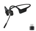 SHOKZ Open Comm 2 UC (2025 Update) Wireless Bluetooth Headset with USB-C Adapter - Black by HEADPHONES