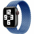 Apple Watch Stretchy Braided Nylon Fabric Loop Watch Band 42mm/44mm/45mm/49mm (Series 1 - 10) - Blue (M) by WATCH ACCESSORIES
