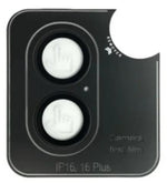 Kinglas Tempered Glass Ring Camera Lens Protector iPhone 16 / iPhone 16 Plus - Black by CAMERA LENS
