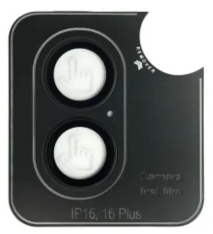 Kinglas Tempered Glass Ring Camera Lens Protector iPhone 16 / iPhone 16 Plus - Black by CAMERA LENS