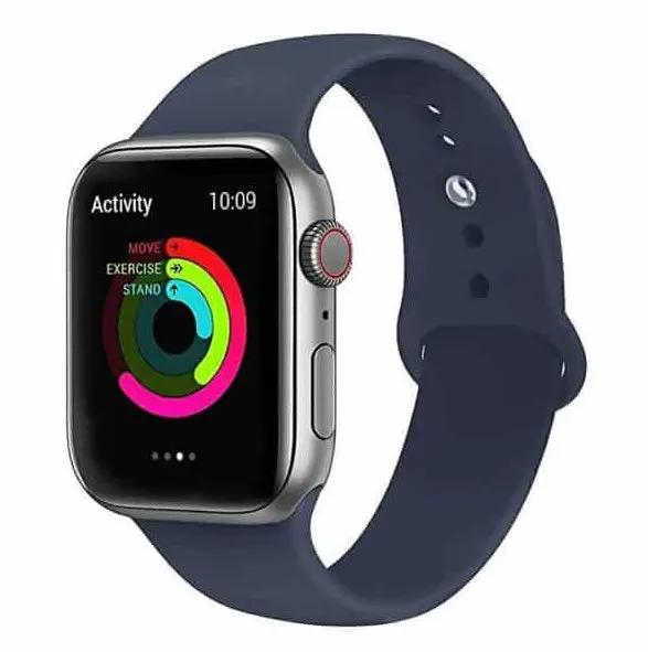 Silicone Band for Apple Watch 42mm/44mm/45mm/46mm/49mm by WATCH ACCESSORIES