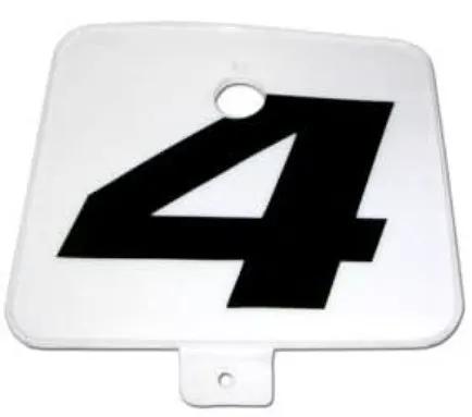 Razor Number Plate for Razor MX500/MX650 Dirt Rocket by BIKE / E-BIKE PARTS
