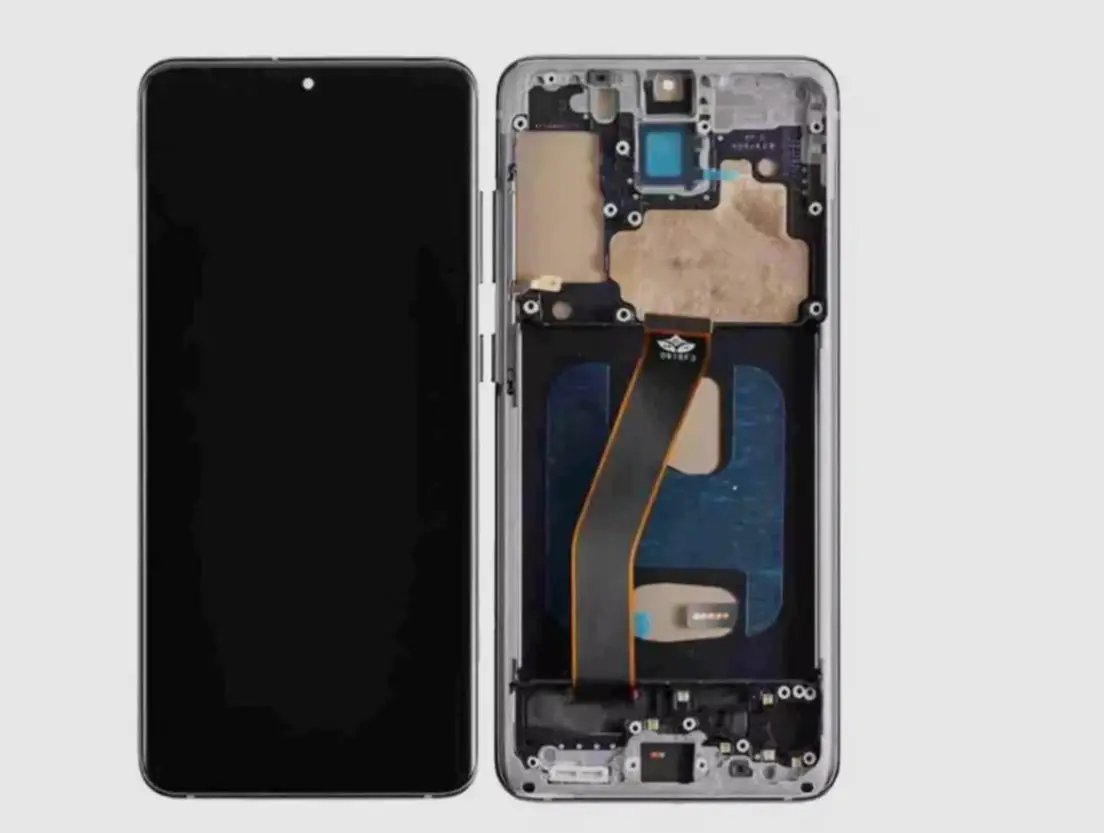 Samsung Galaxy S20 4G G980 / 5G G981 LCD Screen Replacement with Digitizer Assembly [With Frame] [Without Front Camera] [Service Pack] [Cosmic Grey] by screens