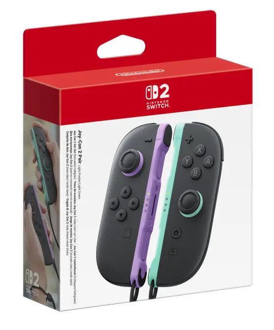 Nintendo Switch 2 Joy Con 2 Pair (Light Purple/Light Green) by Accessories