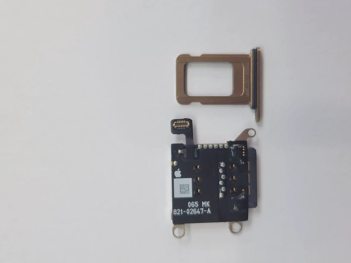 iPhone 12 Pro Sim Card Tray and Reader Holder Slot Silver - OEM Pulled by PULLED PARTS