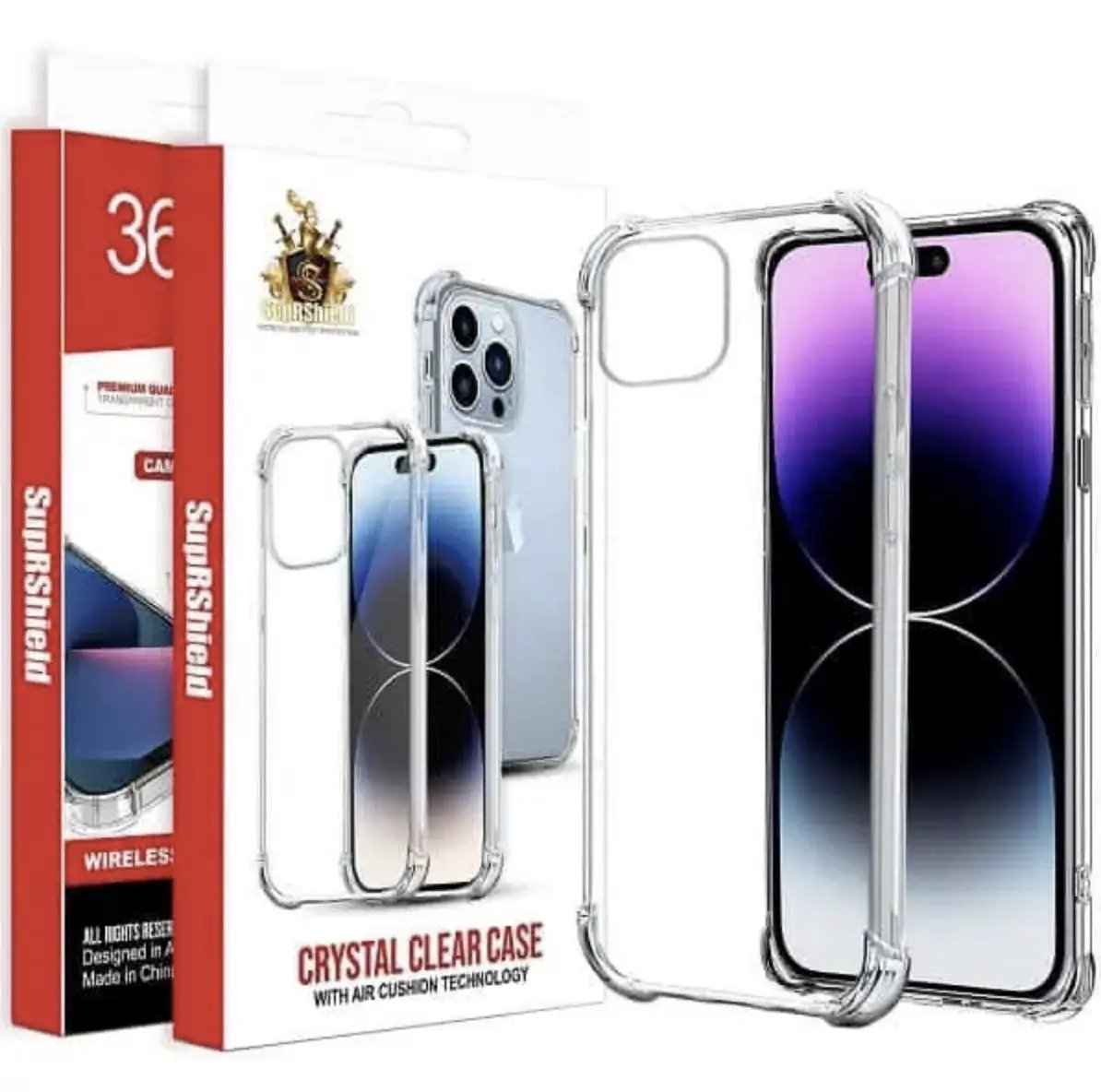 SupRshield Crystal Clear Bumper Case - Iphone 12 Pro/12 by BUMPER PHONE CASE